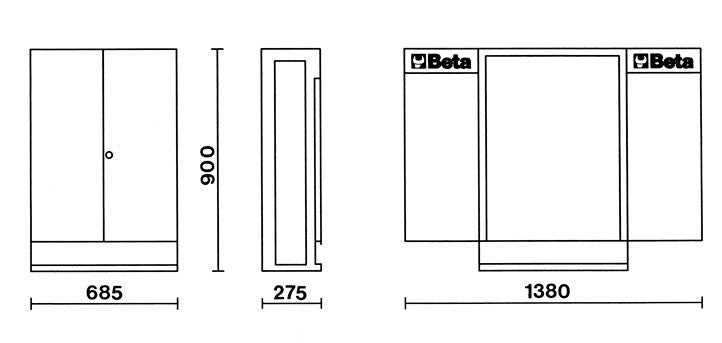 Beta Tools Model C54  Vi-G-Newcargo Grey with Panels