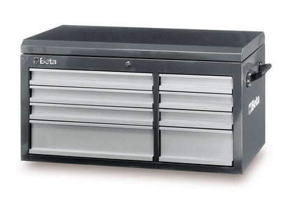 Beta Tools Model C38  Tg-Cab 8 Drawers + Top Chest Grey