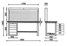Beta Tools Model C57S  A/G-Mastercargo Workbench Grey
