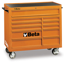 Beta Tools Model C38O  Mobile Roller Cab 11 Drawers Orange
