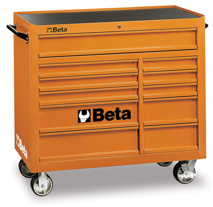 Beta Tools Model C38O  Mobile Roller Cab 11 Drawers Orange