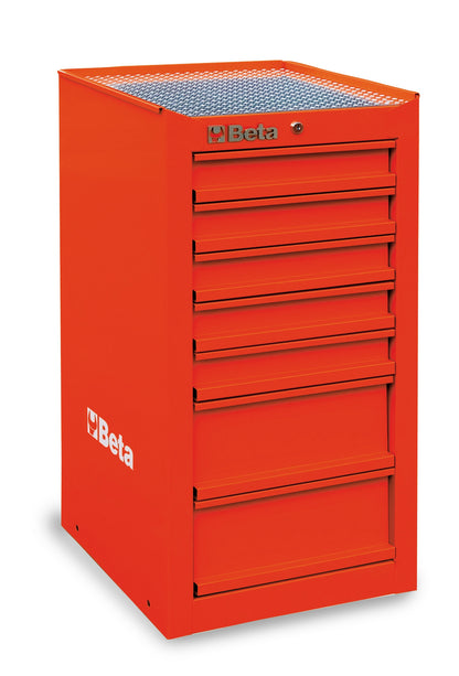 Beta Tools Model C38  Lr-Side Cab 7 Drawers Red