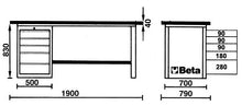 Beta Tools Model C57S  C/G-Mastercargo Workbench Grey