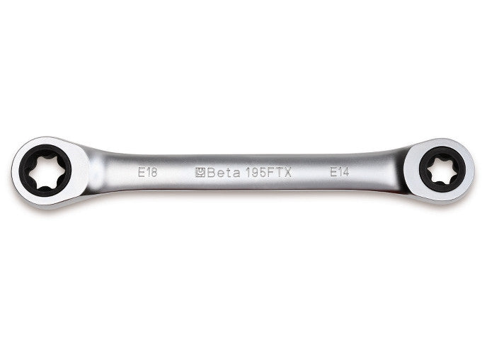 Beta Tools Model 195Ftx  E6Xe8-Ratcheting Double Wrenches