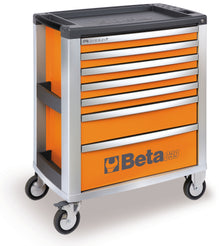 Beta Tools Model C39  O-Mobile Roller Cab 7 Drawers Orange