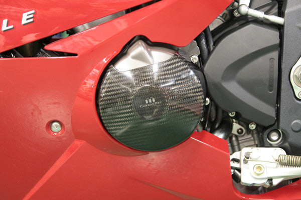 CARBONDRY - CARBON FIBER ALTERNATOR COVER FOR TRIUMPH DAYTONA 675 / STREET TRIPLE 2006/08