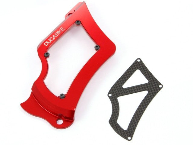 DBK Special Parts (Ducabike) Sprocket Cover w/ Plexiglass & Carbon Fiber Inserts for Ducati