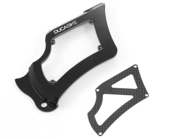 DBK Special Parts (Ducabike) Sprocket Cover w/ Plexiglass & Carbon Fiber Inserts for Ducati