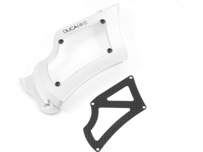 DBK Special Parts (Ducabike) Sprocket Cover w/ Plexiglass & Carbon Fiber Inserts for Ducati