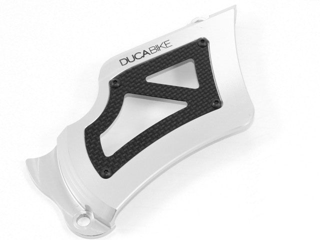 DBK Special Parts (Ducabike) Sprocket Cover w/ Plexiglass & Carbon Fiber Inserts for Ducati