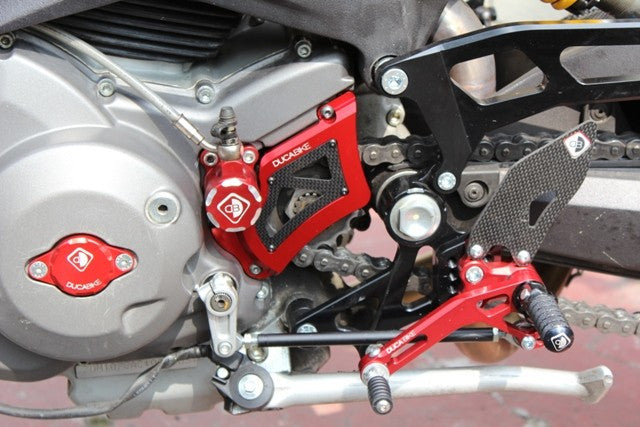 DBK Special Parts (Ducabike) Sprocket Cover w/ Plexiglass & Carbon Fiber Inserts for Ducati