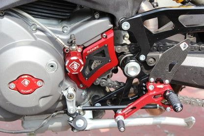 DBK Special Parts (Ducabike) Sprocket Cover w/ Plexiglass & Carbon Fiber Inserts for Ducati