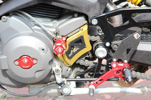 DBK Special Parts (Ducabike) Sprocket Cover w/ Plexiglass & Carbon Fiber Inserts for Ducati