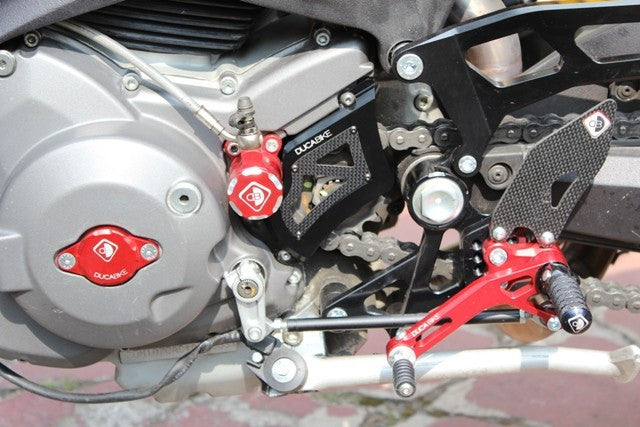 DBK Special Parts (Ducabike) Sprocket Cover w/ Plexiglass & Carbon Fiber Inserts for Ducati