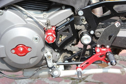DBK Special Parts (Ducabike) Sprocket Cover w/ Plexiglass & Carbon Fiber Inserts for Ducati