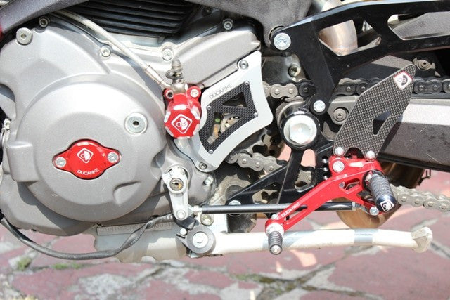 DBK Special Parts (Ducabike) Sprocket Cover w/ Plexiglass & Carbon Fiber Inserts for Ducati