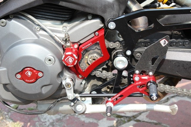 DBK Special Parts (Ducabike) Sprocket Cover w/ Plexiglass & Carbon Fiber Inserts for Ducati