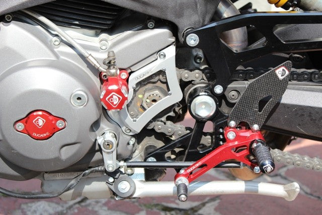 DBK Special Parts (Ducabike) Sprocket Cover w/ Plexiglass & Carbon Fiber Inserts for Ducati