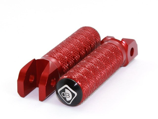 DBK Special Parts (Ducabike) Rider/Passenger Knurled Footpegs for the Ducati Panigale 1299/1199/959/899  Superleggera  848/1098/1198  Streetfighter  and Monster S2R/S4R/S4RS