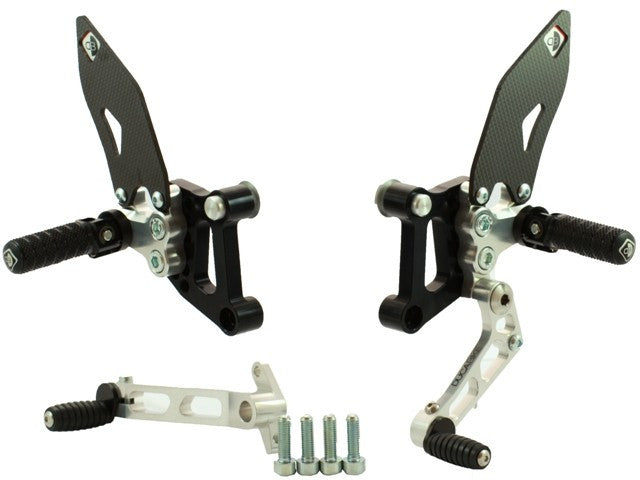 DBK Special Parts (Ducabike) SP Adjustable Rearsets for the Ducati 749/999