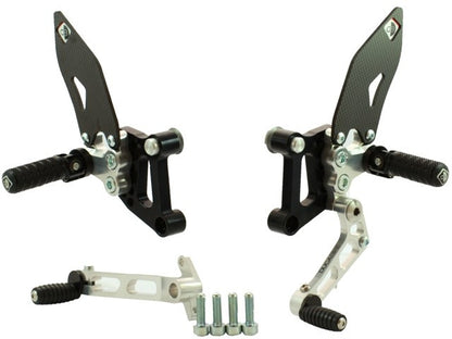 DBK Special Parts (Ducabike) SP Adjustable Rearsets for the Ducati 749/999
