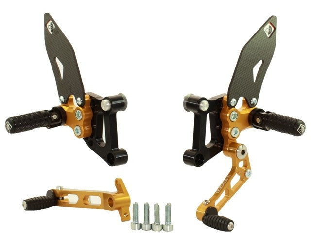 DBK Special Parts (Ducabike) SP Adjustable Rearsets for the Ducati 749/999