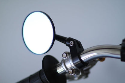 Oberon Round Adjustable Bar End Clamp On Mirror