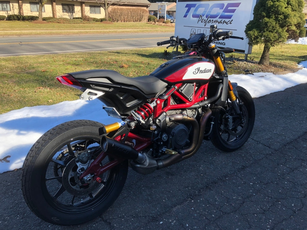 TOCE Performance Visor Tip Slip-on Exhaust System for Indian FTR 1200 (Flat Track Racer) (2022+)