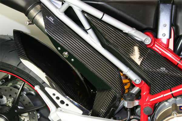 CARBONDRY - DUCATI HYPERMOTARD 1100 / 796 CARBON FIBER FRAME INSERTS (PAIR)