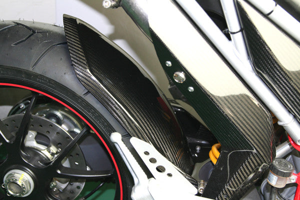 CARBONDRY - DUCATI HYPERMOTARD 1100 / 796 CARBON FIBER REAR HUGGER