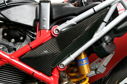 CARBONDRY - DUCATI HYPERMOTARD 1100 / 796 CARBON FIBER FRAME INSERTS (PAIR)