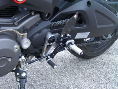 DBK Special Parts (Ducabike) Adjustable Rearsets for the Ducati Monster S2R/S4RS4RS