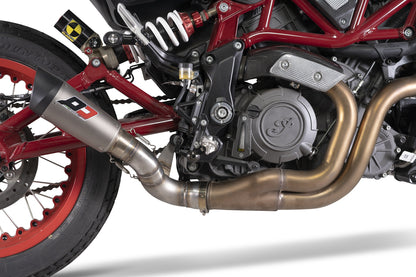 QD Exhaust GUNSHOT 60 Exhaust for the Indian FTR 1200 (Flat Track Racer) (18-20 Euro 4 only)