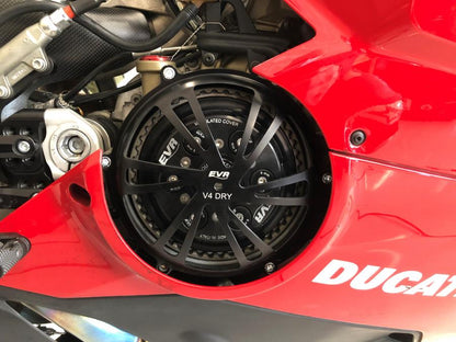 EVR Dry Vented Clutch Cover For Ducati Panigale V4 R / SP and V4 Models with a Dry Clutch Conversion Kit