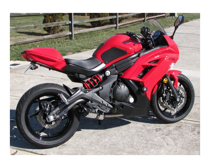 TechSpec Tank Grip Pads for the Kawasaki NINJA 650R & ER6n (12+) Snake Skin Grips