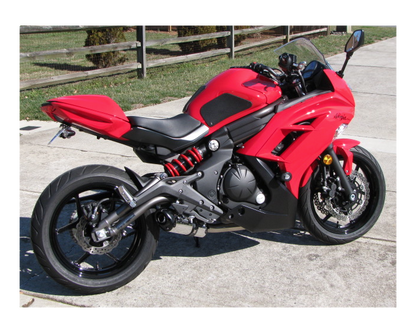 TechSpec Tank Grip Pads for the Kawasaki NINJA 650R & ER6n (12+) Snake Skin Grips