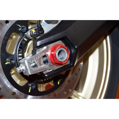 DBK Special Parts (Ducabike) Rear Axle Nut set for the Ducati Scrambler, Hypermotard 698, Monster 797/795/696/695/400, ST3, and Sport Classics
