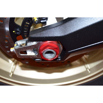 DBK Special Parts (Ducabike) Rear Axle Nut set for the Ducati Scrambler, Hypermotard 698, Monster 797/795/696/695/400, ST3, and Sport Classics