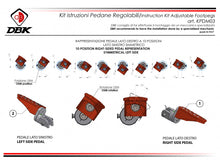 DBK Special Parts (Ducabike) NEW Adjustable Rider/Passenger Footpegs for Ducati