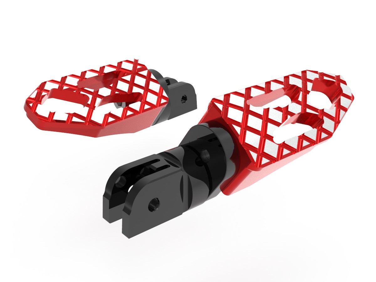 DBK Special Parts (Ducabike) NEW Adjustable Rider/Passenger Footpegs for Ducati