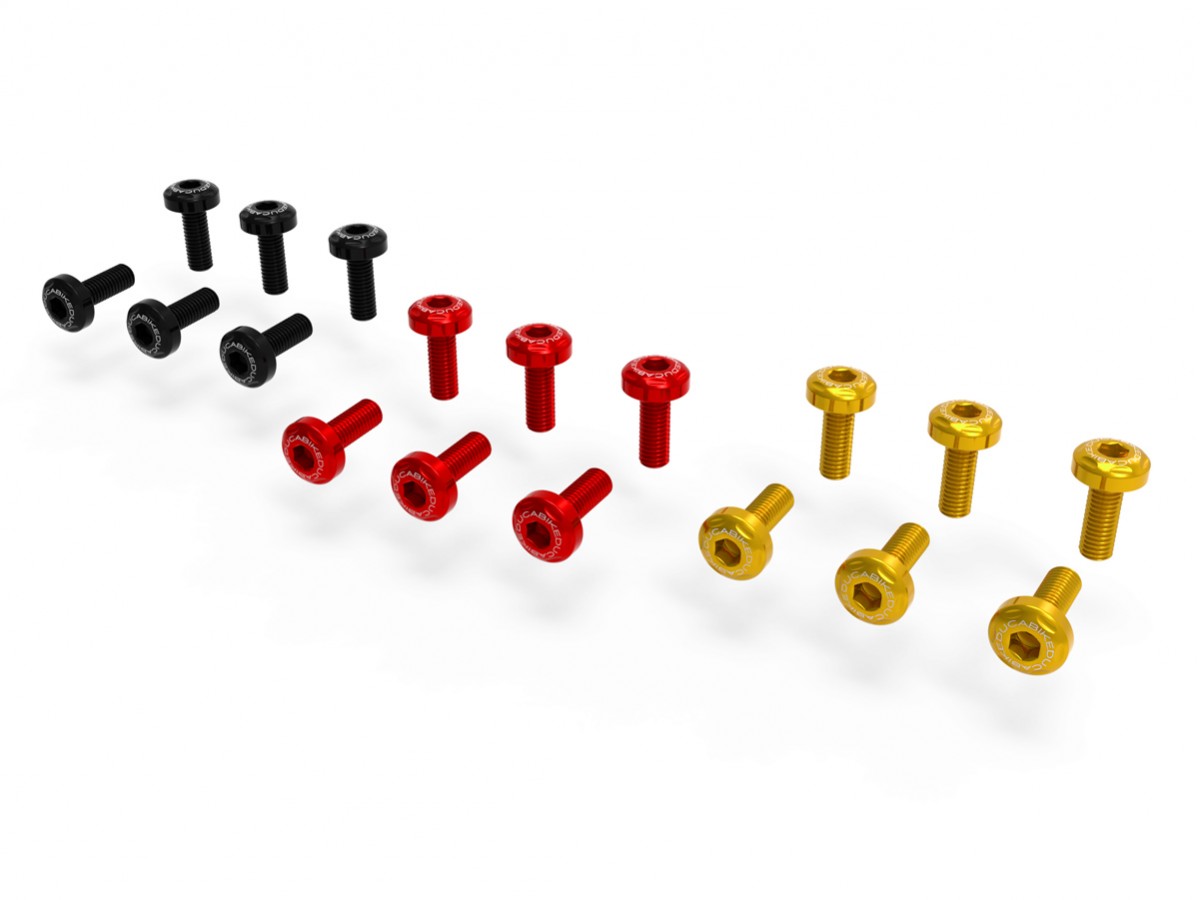 DBK Special Parts (Ducabike) Steering Stem Cover Screw Kit for the Ducati Streetfighter V2