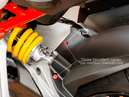 DBK Special Parts (Ducabike) Rear Fender (Mudguard) Bolt Kit for the Ducati Panigale / Multistrada / Streetfighter V4, Multistrada1260, Monster 797