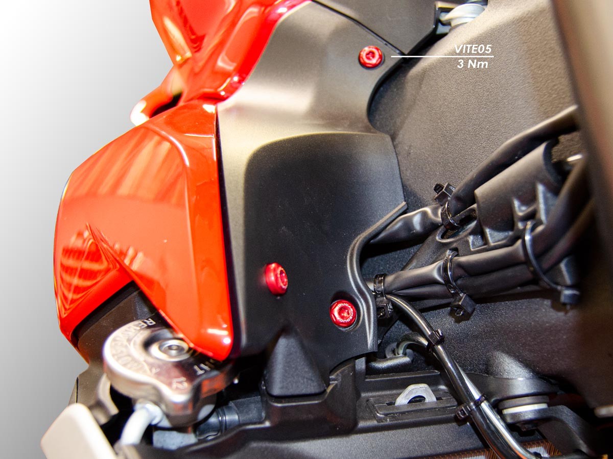 DBK Special Parts (Ducabike) Steering Stem Cover Screw Kit for the Ducati Streetfighter V2