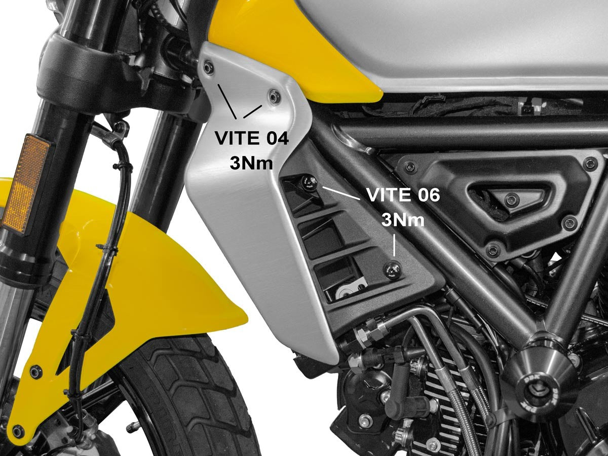 DBK Special Parts (Ducabike) Front Side Panel Bolt Kit for the Ducati Scrambler 800 (2023+)