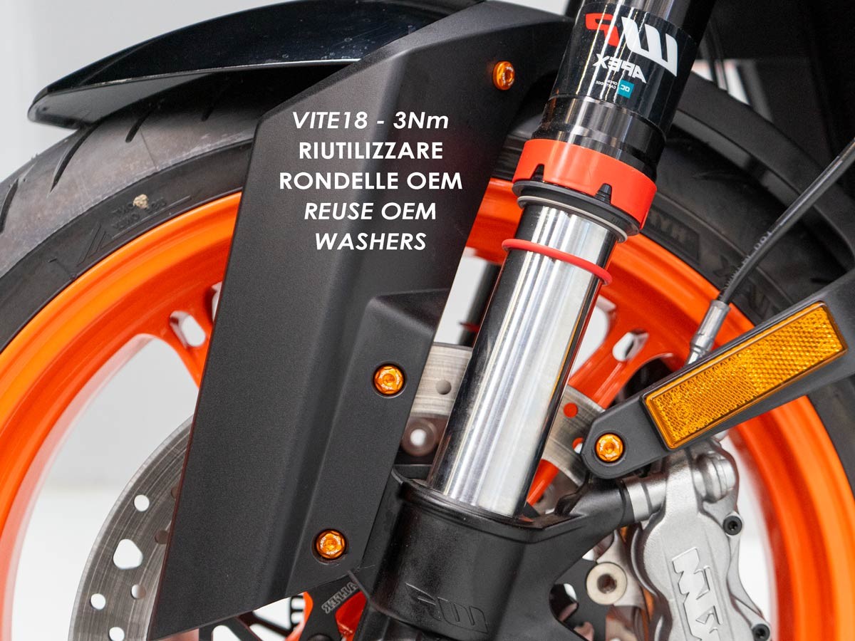 DBK Special Parts (Ducabike) Front Fender Screw Kit for the KTM 990 Duke