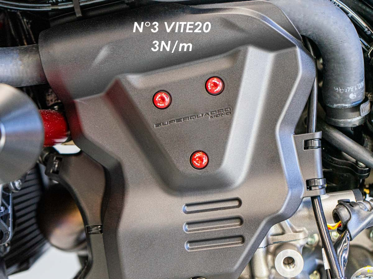DBK Special Parts (Ducabike) Left Engine Cover Screw Kit for the Ducati Hypermotard 698 Mono