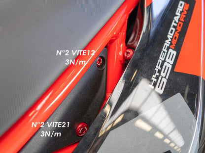 DBK Special Parts (Ducabike) Underseat Frame Panel Screw Kit for the Ducati Hypermotard 698 Mono