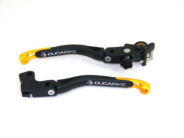 DBK Special Parts (Ducabike) EVO II Folding Lever Set w/ non-Adj. Reach Clutch for the Ducati Hypermotard 821SP / 939SP & Supersport /S
