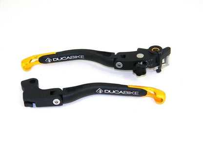 DBK Special Parts (Ducabike) EVO II Folding Lever Set w/ non-Adj. Reach Clutch for the Ducati Hypermotard 821SP / 939SP & Supersport /S