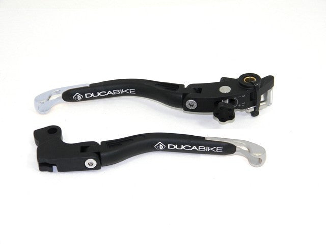 DBK Special Parts (Ducabike) EVO II Folding Lever Set w/ non-Adj. Reach Clutch for the Ducati Hypermotard 821SP / 939SP & Supersport /S